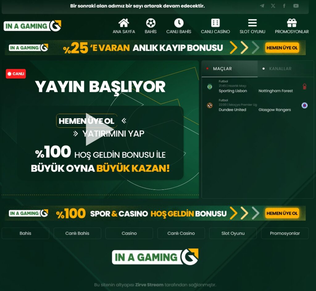 inagaming kayıt tv ekranı